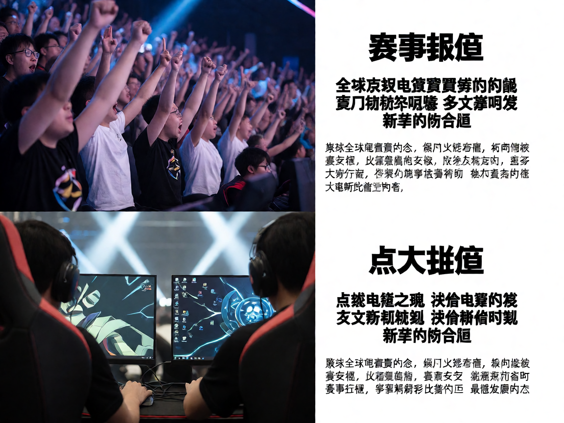电竞赛事现场观众欢呼庆祝的精彩瞬间